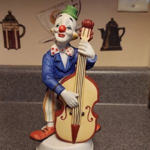KATO KOGEI Hand Painted Bisque Porvelain Musical Clown Vintage Made in Japan EVC